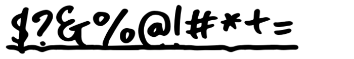 Sweet Zine Underline Font OTHER CHARS