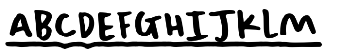 Sweet Zine Underline Font UPPERCASE