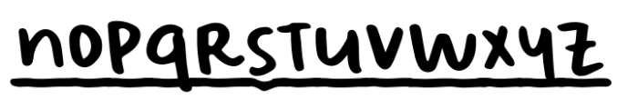 Sweet Zine Underline Font LOWERCASE