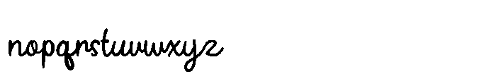 Sweete Line Font LOWERCASE