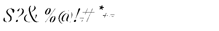 Sweetform Alternate One Font OTHER CHARS