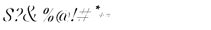 Sweetform Alternate Three Font OTHER CHARS