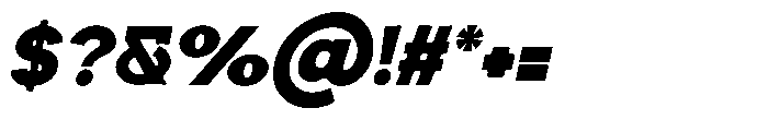 Sweetform Sans Bold Italic Font OTHER CHARS