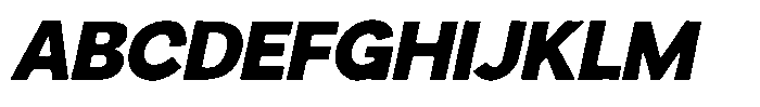 Sweetform Sans Bold Italic Font UPPERCASE