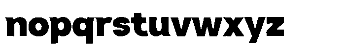 Sweetform Sans Bold Font LOWERCASE