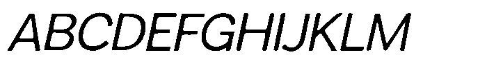 Sweetform Sans Italic Font UPPERCASE