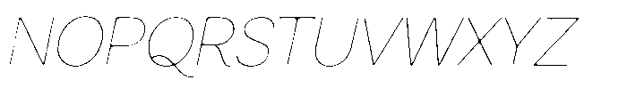 Sweetform Sans Light Italic Font UPPERCASE