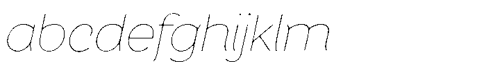 Sweetform Sans Light Italic FONT