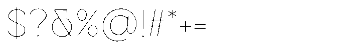 Sweetform Sans Light Font OTHER CHARS