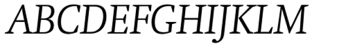 Swift Light Italic Cyrillic Font UPPERCASE