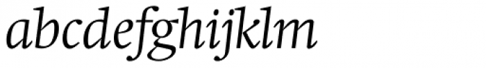 Swift Light Italic Cyrillic Font LOWERCASE