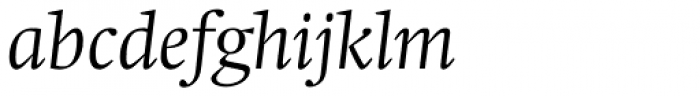Swift Std Light Italic Font LOWERCASE