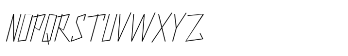 Swiftika Thin Font UPPERCASE