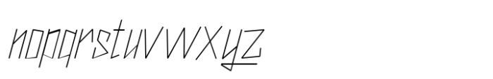 Swiftika Thin Font LOWERCASE