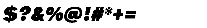 Swinston Sans Black Italic Font OTHER CHARS
