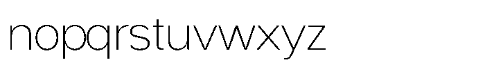 Swinston Sans Extra Light Font LOWERCASE