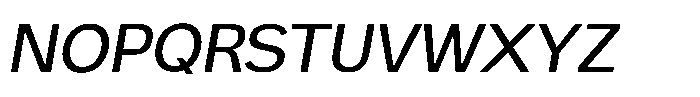 Swinston Sans Medium Italic Font UPPERCASE