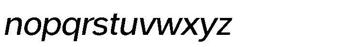 Swinston Sans Medium Italic Font LOWERCASE