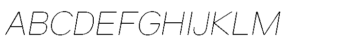 Swinston Sans Thin Italic Font UPPERCASE
