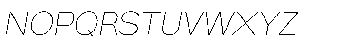 Swinston Sans Thin Italic Font UPPERCASE