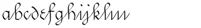 SwirlityScript Plain Font LOWERCASE