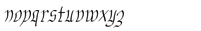SwirlityText Oblique Font LOWERCASE