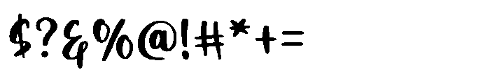 Swirly Kokies Font OTHER CHARS