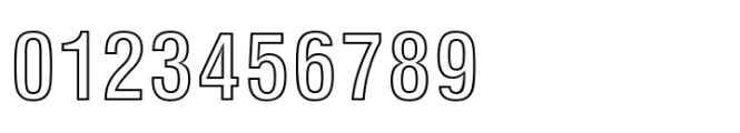 Swiss 721 Bold Condensed Outline Font OTHER CHARS