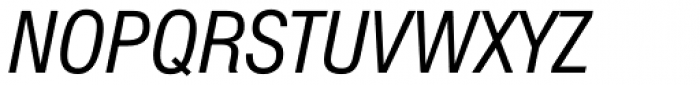 Swiss 721 Condensed Italic Font UPPERCASE