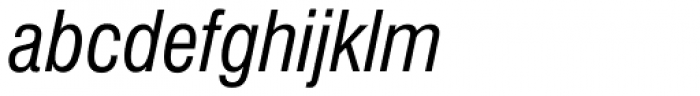 Swiss 721 Condensed Italic Font LOWERCASE