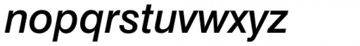 Swiss 721 Medium Italic Font LOWERCASE
