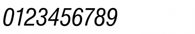 Swiss 721 Regular Condensed Italic Font OTHER CHARS