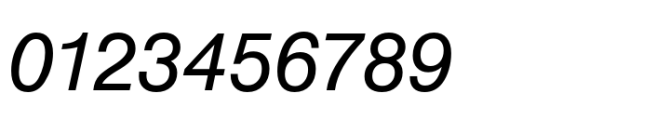 Swiss 721 Regular Italic Font OTHER CHARS
