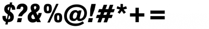 Swiss 721 Std Black Condensed Italic Font OTHER CHARS