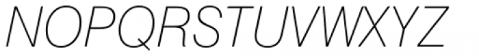 Swiss 721 Std Thin Italic Font UPPERCASE