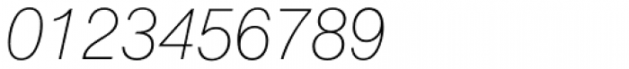 Swiss 721 Thin Italic Font OTHER CHARS