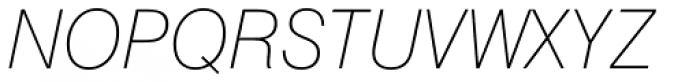 Swiss 721 Thin Italic Font UPPERCASE