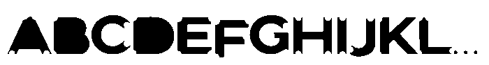 Swiss cheese Font UPPERCASE
