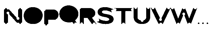 Swiss cheese Font UPPERCASE
