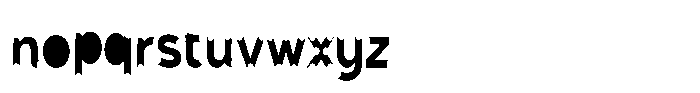 Swiss cheese Font LOWERCASE