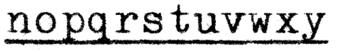 Swissa Piccola Underlined Font LOWERCASE