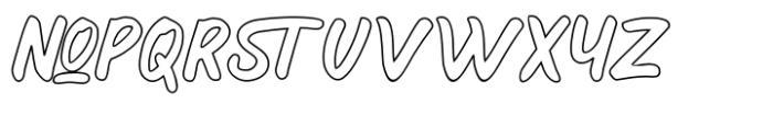 Swodist Outline Font UPPERCASE