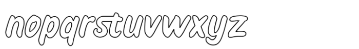 Swodist Outline Font LOWERCASE