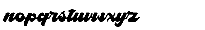 Swooch Font LOWERCASE