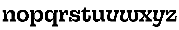Sway ExtraBold Instance Font LOWERCASE