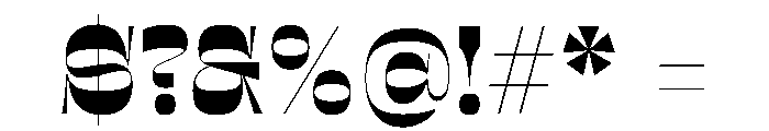 Sway InverseBlack Instance Font OTHER CHARS