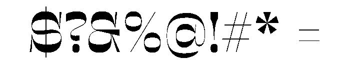Sway InverseBold Instance Font OTHER CHARS