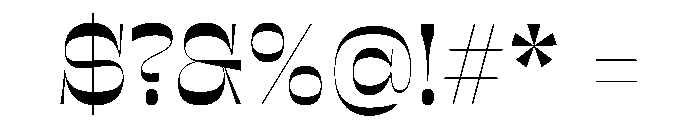 Sway InverseMedium Instance Font OTHER CHARS