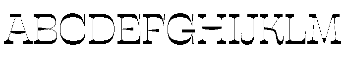 Sway InverseRegular Instance Font UPPERCASE