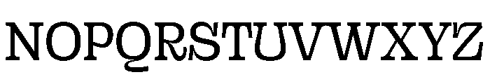 Sway Medium Instance Font UPPERCASE
